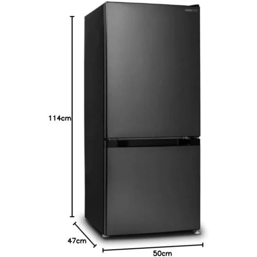 Infiniton FGC-A122N Frigorífico Combi No Frost E Acero Inoxidable Negro